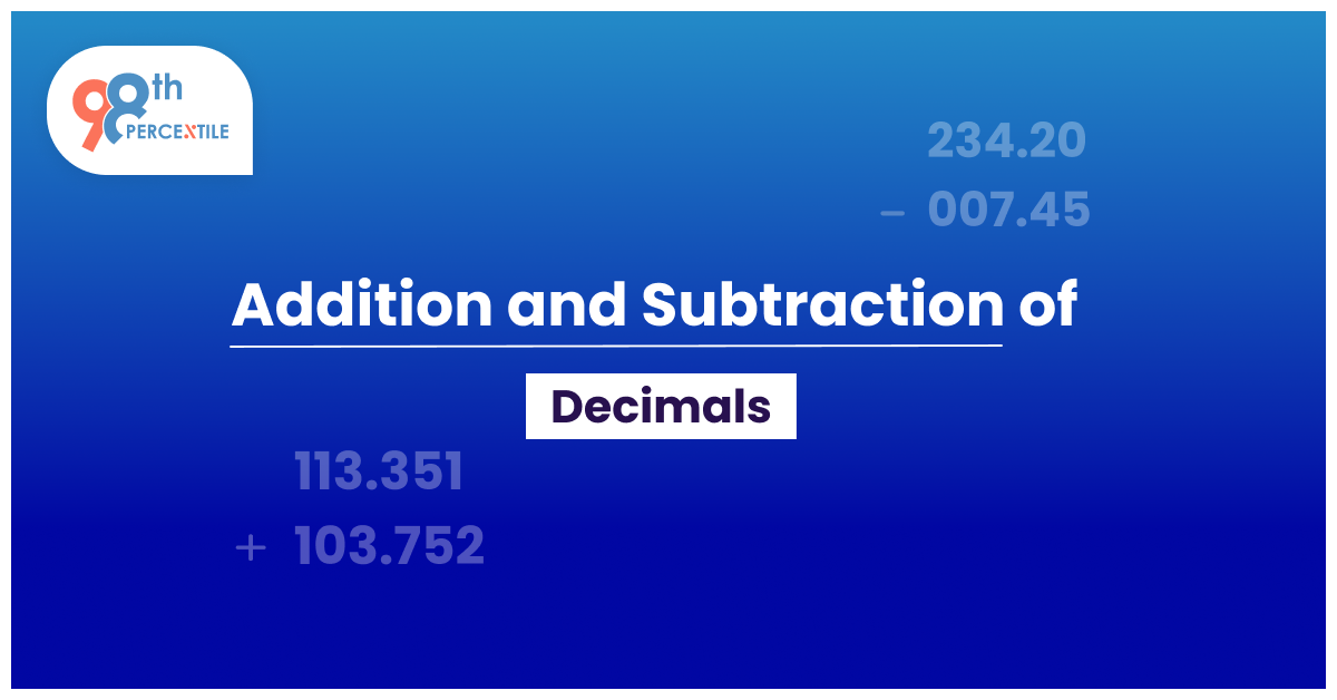 Addition and Subtraction of decimals